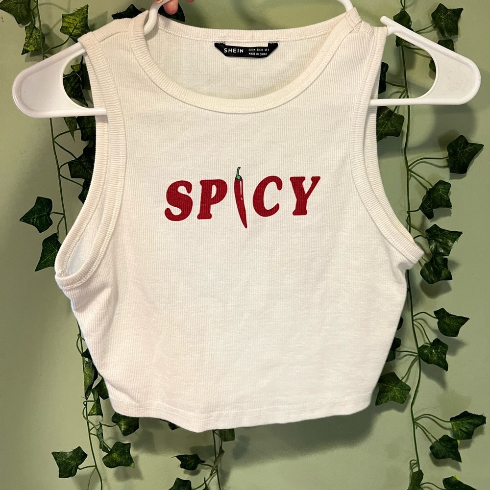 “Spicy” Cropped Tank Top